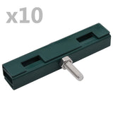 Vidaxl U-Mat Connection 10 Set Green