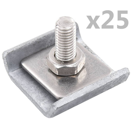 Vidaxl Raster Mat Connection 25 Définit l'anthracite