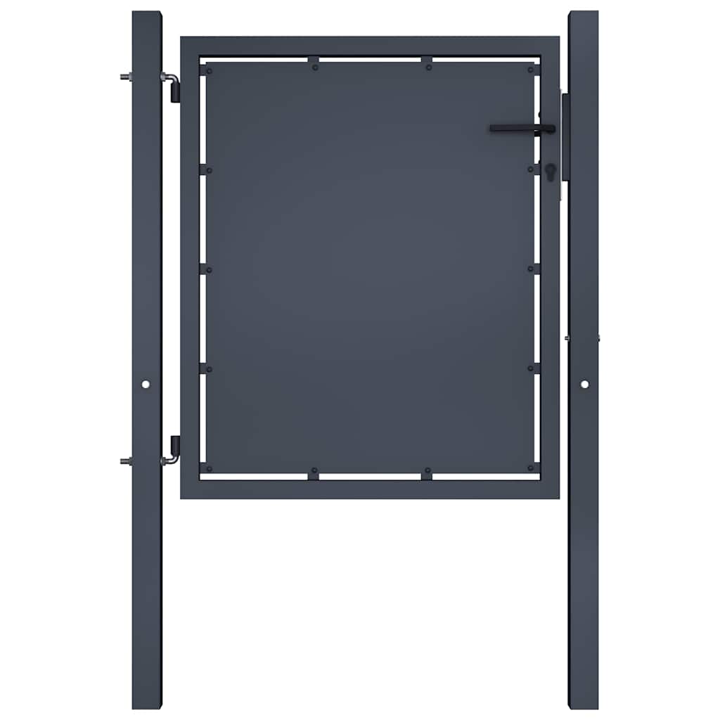Vidaxxl portail 100x75 cm acier anthracite