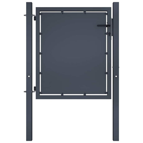 Vidaxxl portail 100x100 cm acier anthracite