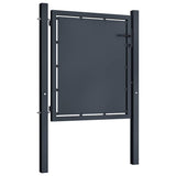 Vidaxxl portail 100x100 cm acier anthracite