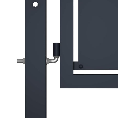 Vidaxxl portail 100x100 cm acier anthracite