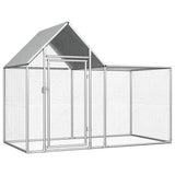 VidaXL Chicken run 2x1x1.5 m galvanized steel