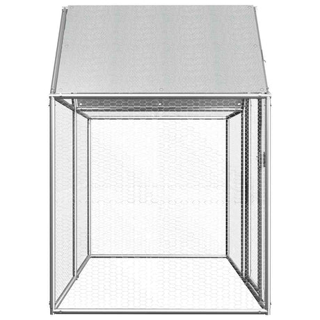 Vidaxl Chicken Run 2x1x1,5 m Galvanisé en acier