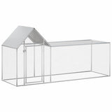 Vidaxl Chicken Run 3x1x1,5 m Galvanisé en acier
