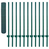 FET de maille filaire Vidaxl avec poteaux 25x1 m en acier vert