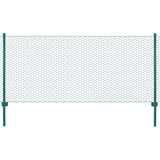 Vidaxl Wire Mesh FET con pali 25x0,5 m in acciaio verde