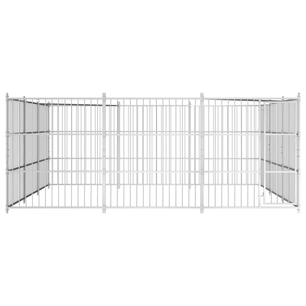 Vidaxl Chienne Kennel pour l'extérieur 450x450x185 cm