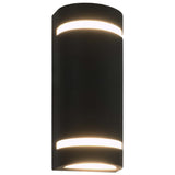 Vidaxl Lampes murales extérieures 2 PCS 35 W Black à moitié fini