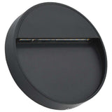 Vidaxl LED des lampes murales extérieures 2 pcs 3 W Round Black