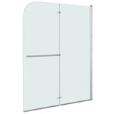 Enceinte de douche Vidaxl 2 panneaux 120x140 cm ESG
