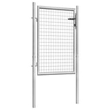 Vidaxl port 105x150 cm galvanized steel silver colored