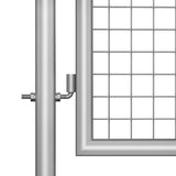 Vidaxl port 105x150 cm galvanized steel silver colored