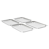 VIDAXL GASTRONORMBAKKEN 4 PCS GN 1 1 20 mm Edelstahl