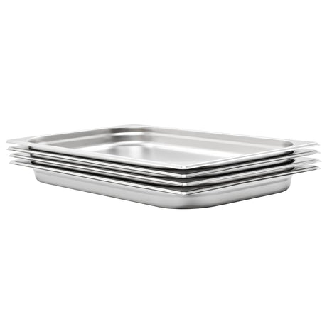 Vidaxx récipients gastronormes 4 pcs gn 1 1 40 mm inox