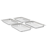 Vidaxx récipients gastronormes 4 pcs gn 1 1 40 mm inox