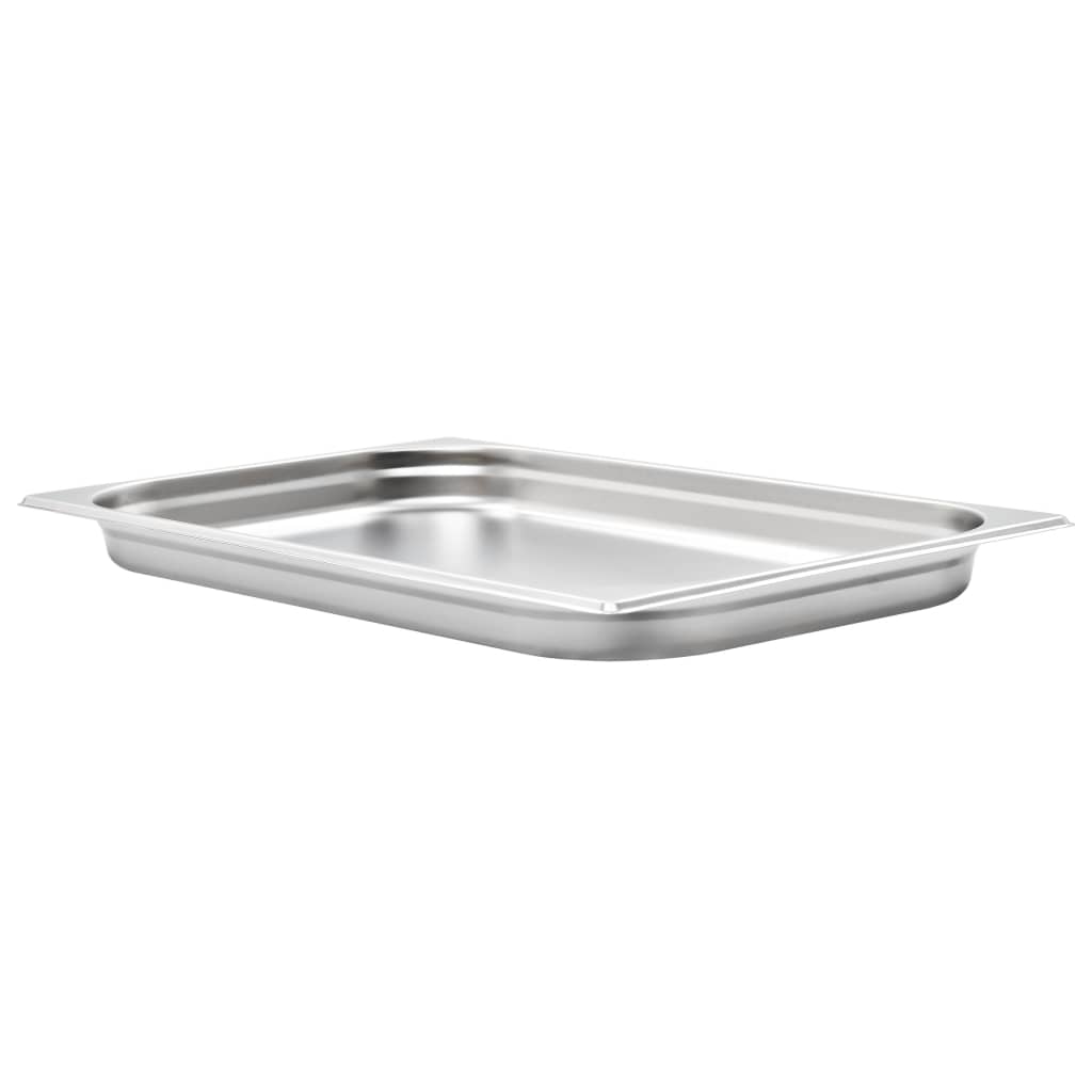 Vidaxl Gastronormbakken 4 stk GN 1 1 40 mm rustfritt stål