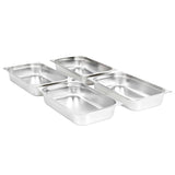 VIDAXL GASTRONORMBAKKEN 4 PCS GN 1 1 100 mm Edelstahl