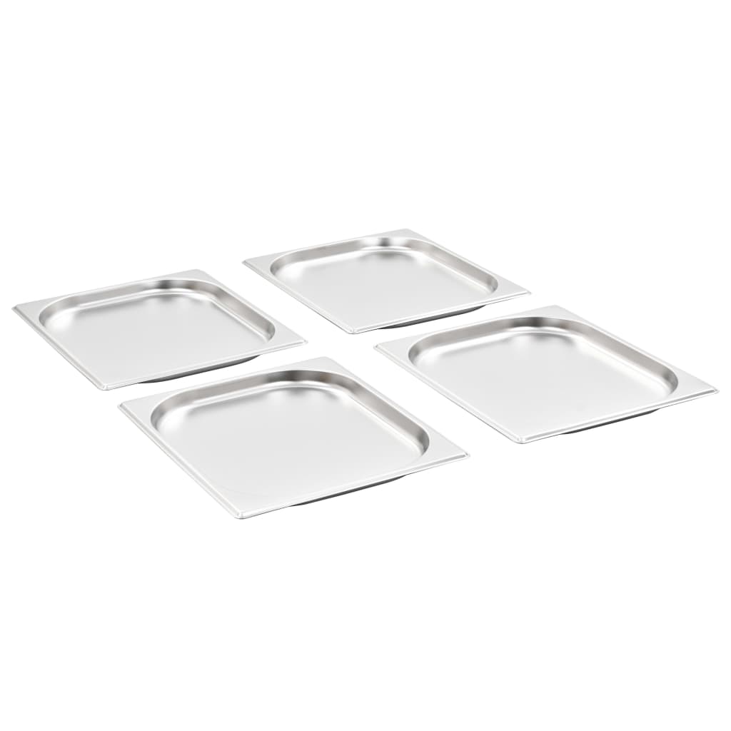 Vidaxl Gastronormbakken 8 pc gn 1 2 20 mm stainless steel