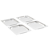 VIDAXL GASTRONORMBAKKEN 8 PC GN 1 2 20 mm Edelstahl