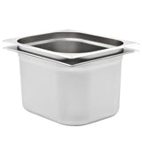 Vidaxx bacs gastronorm 2 pcs gn 1 2 200 mm inox