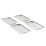 VIDAXL GASTRONORMBAKKEN 12 PC GN 1 3 20 mm Edelstahl