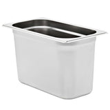 Vidaxl gastronormbakken 4 pcs gn 1 3 200 mm en acier inoxydable