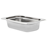 Vidaxl gastronormbakken 8 pc gn 1 4 65 mm en acier inoxydable
