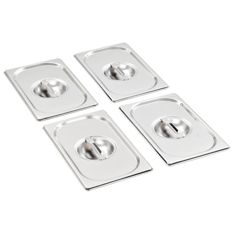 Couvercles Vidaxl 4 pcs pour GN 1 4 bols inox