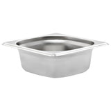 Vidaxl gastronormbakken 12 pc gn 1 6 65 mm en acier inoxydable