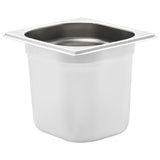 Vidaxl gastronormbakken 8 pc gn 1 6 150 mm en acier inoxydable