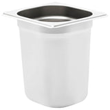 Vidaxl gastronormbakken 8 pc gn 1 6 200 mm en acier inoxydable