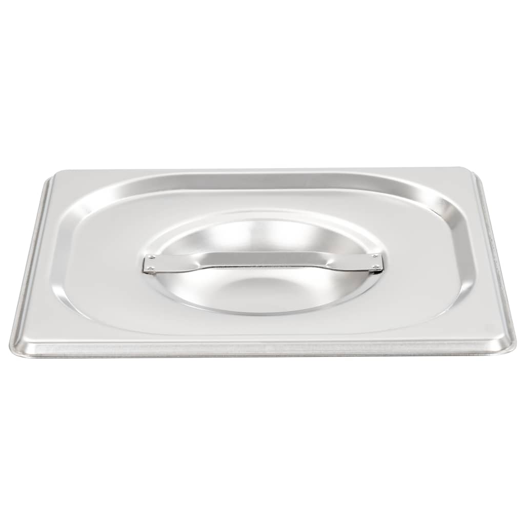 Couvercles Vidaxl 8 pcs pour GN 1 6 bols inox