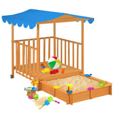 Vidaxl Kinderspielhaus mit Sandbox UV50 Pinewood Blau