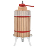 Vidaxl Fruit and Wine Press avec sac de tissu 24 L Oak