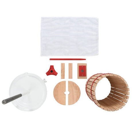 Vidaxl Fruit and Wine Press avec sac de tissu 24 L Oak
