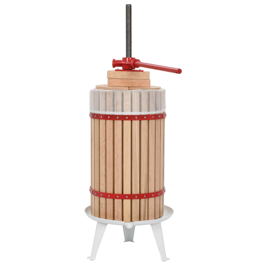 Vidaxl Fruit and Wine Press avec sac de tissu 30 L OAK