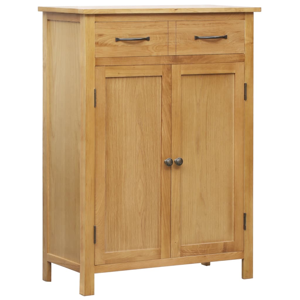 Armoire à chaussures vidaxl 76x37x105 cm en chêne solide