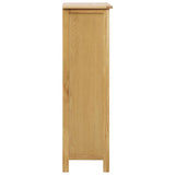 Armoire à chaussures vidaxl 76x37x105 cm en chêne solide