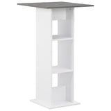 Vidaxl bartafel 60x60x110 cm wit en antracietgrijs