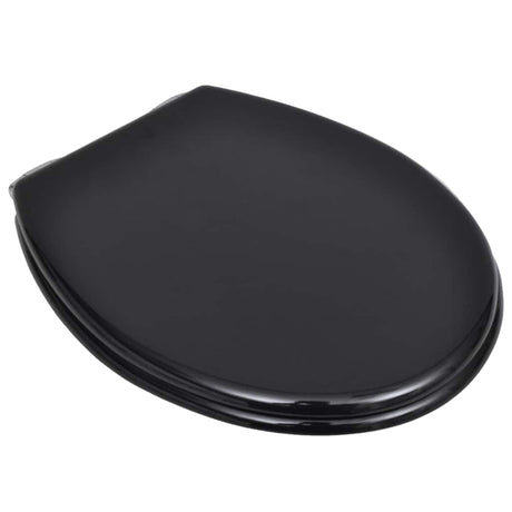 Vidaxl toilet seat with soft-close cover 2 st mdf black