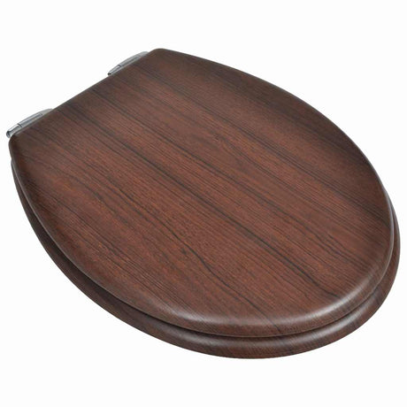 Vidaxl Toilet Seat avec couvercle de serre doux 2 ST MDF Brown