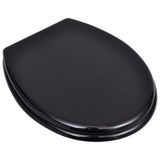 Vidaxl Toilet Seats avec couvercles 2 st MDF noir