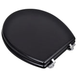 Vidaxl Toilet Seats avec couvercles 2 st MDF noir