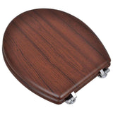 Vidaxl Toilet Seats avec couvercles 2 st MDF marron