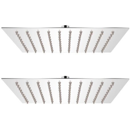 Vidaxl rain shower heads 2 st 20x20 cm stainless steel