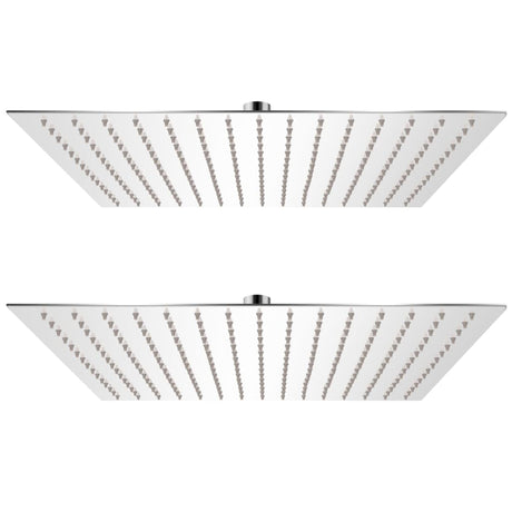Vidaxl rain shower head 2 st 40x40 cm stainless steel