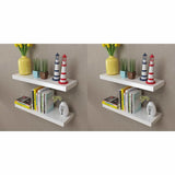 Vidaxl wandplanken 4 st 60 cm wit