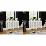 Construction de radiotorom vidaxl 2 st 152 cm mdf blanc