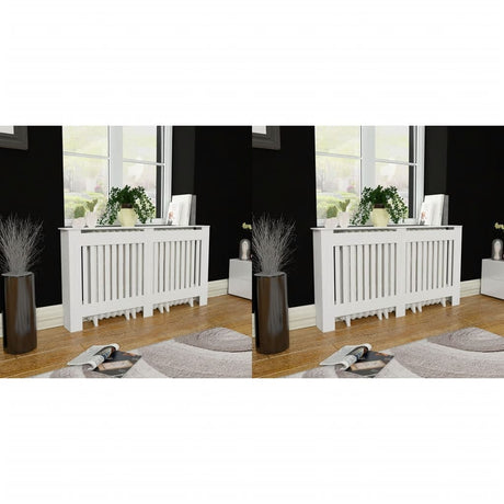 Construction de radiotorom vidaxl 2 st 152 cm mdf blanc